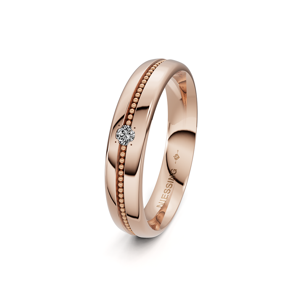 Niessing Art Déco mittig bicolor