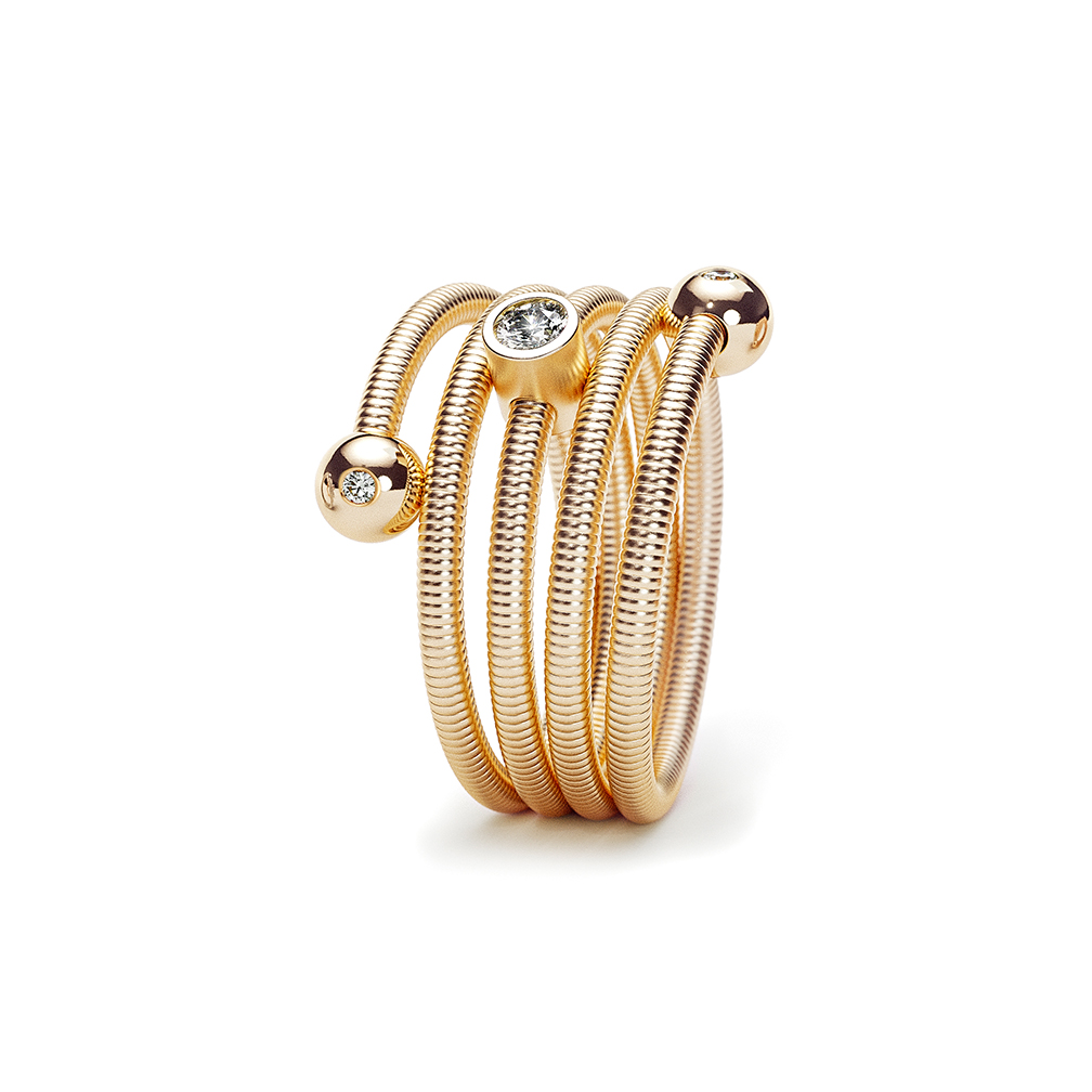 Niessing Colette C Embrace ring 4 windings with setting