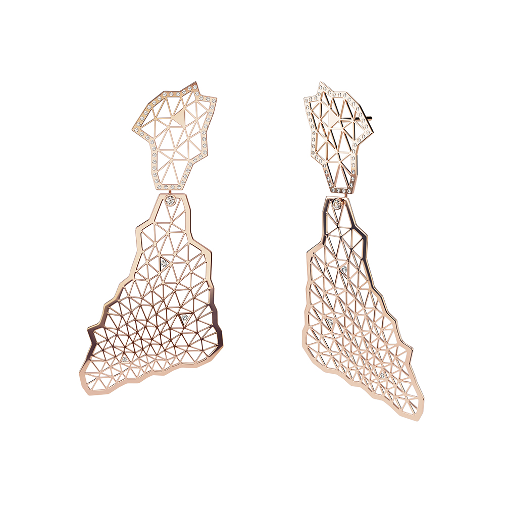 Niessing Topia Vision Triangle diamond earrings Niessing Topia Vision Triangle diamond earrings