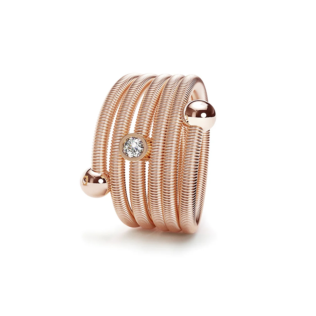 Niessing Colette C Embrace ring 5 windings with setting
