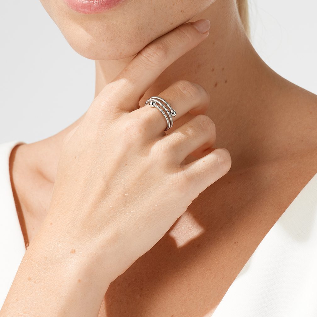Niessing Colette C Embrace リング (2本巻) Niessing Colette C Embrace リング (2本巻)