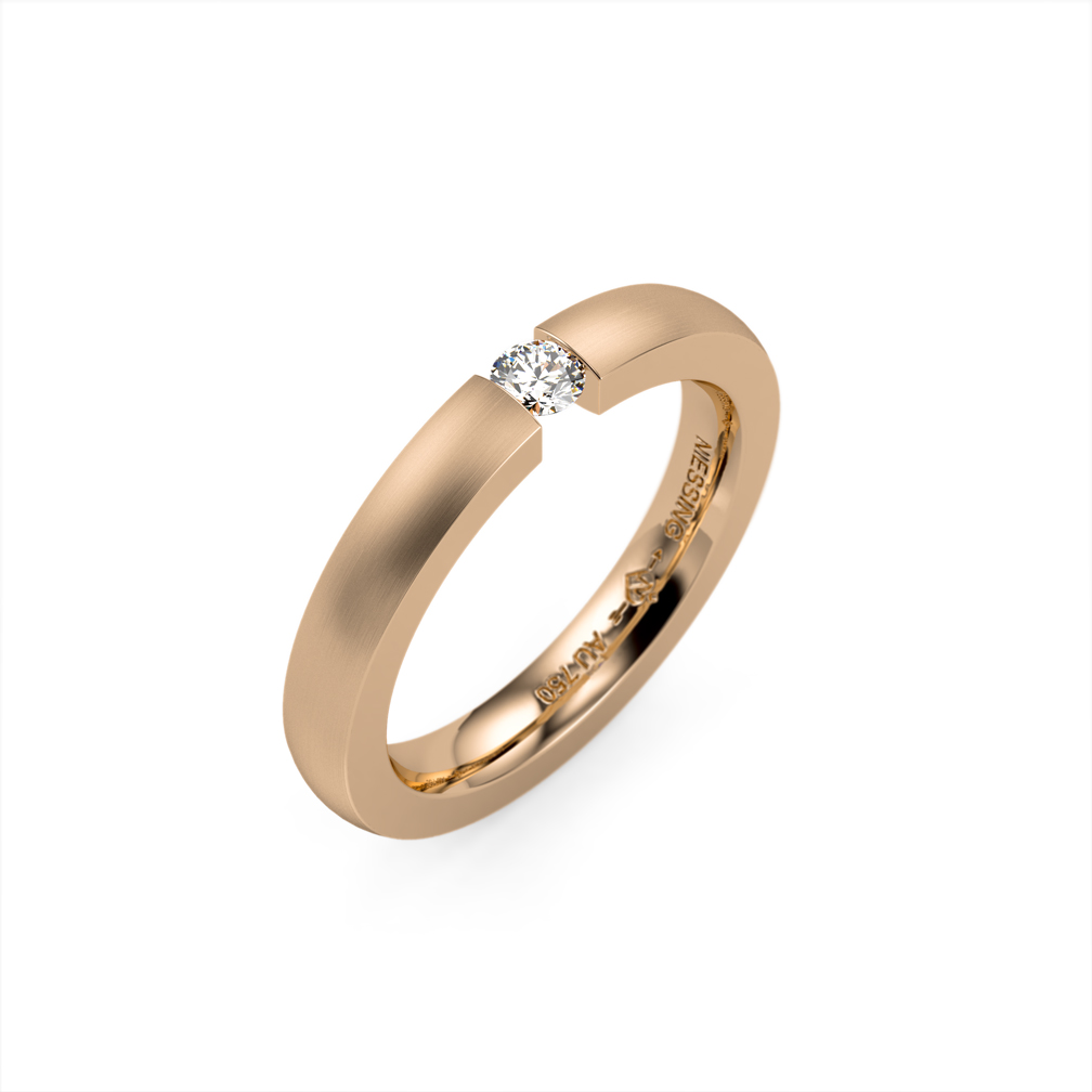 Niessing Spannring® Balance | Satin | Au 750 | Fine Rose