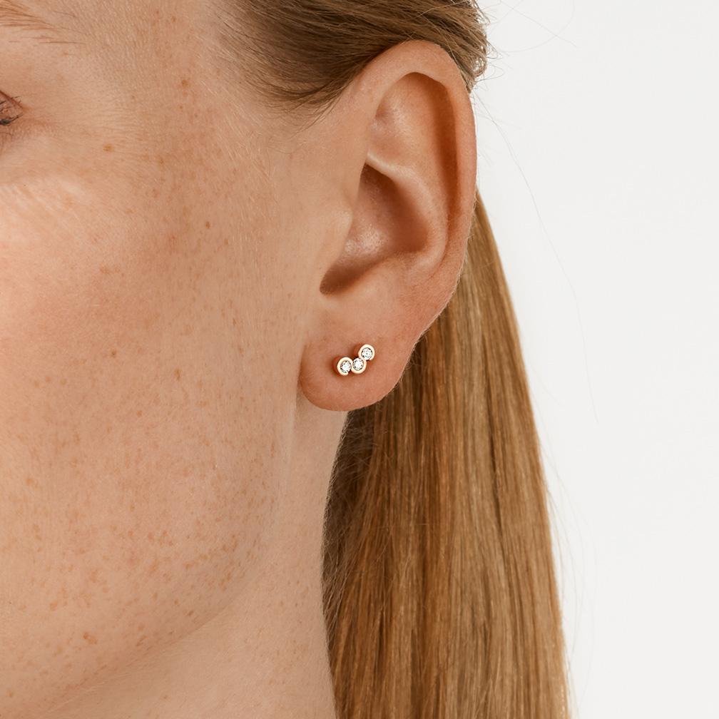 Niessing Diamond Wave oorknopjes Niessing Diamond Wave oorknopjes
