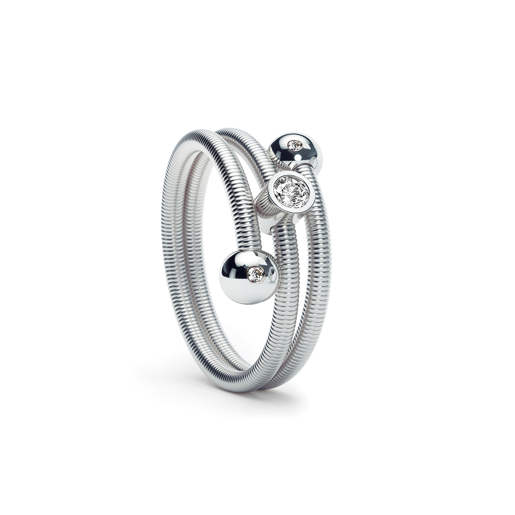 Niessing Colette C Embrace ring 2 wikkelingen met zetting